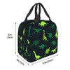 JIMOWANG Dinosaurs Portable Lunch Bag Compact Tote Bag Reusable Lunch