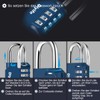 Combination Lock 4 Digit Combination Lock, Waterproof Padlock, Robust and