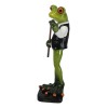 Bow Tie Billiards Pro Green Toad Frog Applying Chalk to
