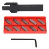 MGEHR1212-3 Lathe Parting Tool, Lathe Cut-Off Grooving Parting Tool Holder