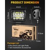 NAOEVO 4 Inch LED Pod Lights, LED Fog/Driving/Off Road Lights