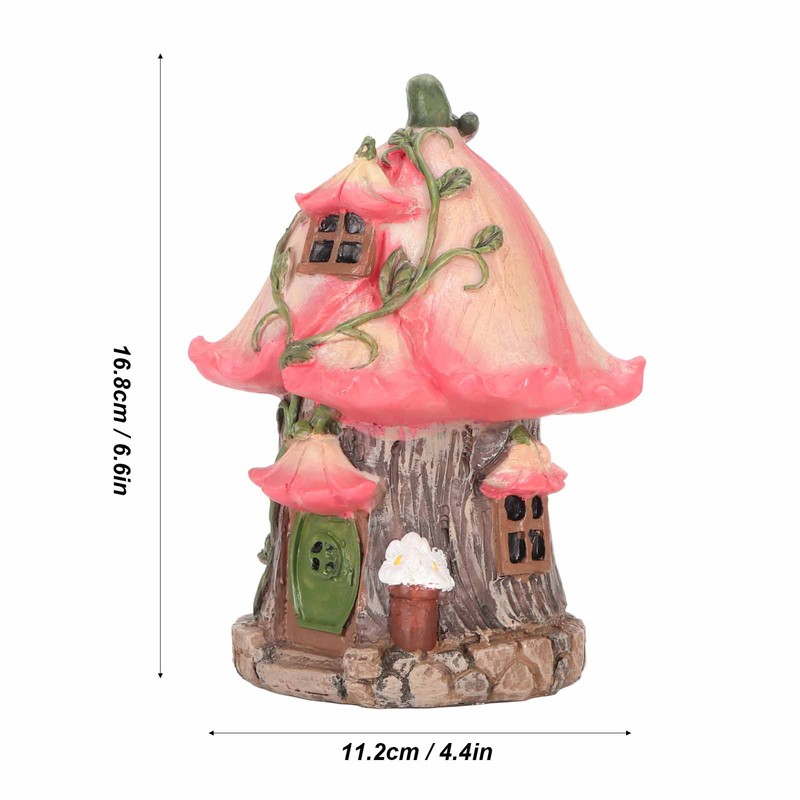 Gnome Fairy House Resin Dustproof Waterproof Garden Gnomes House Figurine