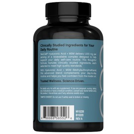 NeoCell Hyaluronic Acid with MSM 1000mg | 120 Capsules | Advanced Formula Supplement | Clinically Studied Ingredients