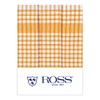 Ross Pack of 3 Cotton Tea Towels Farmer's Check Yellow