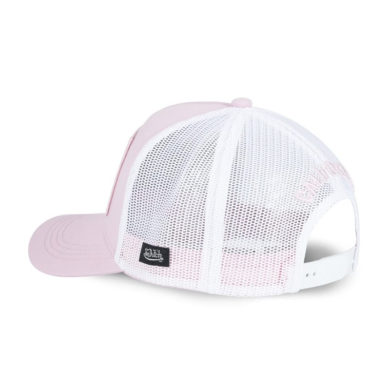 Von Dutch Cap Men's and Women's Trucker Flag, Pink PP