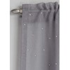 Tyrone Textiles Ltd Jewel Grey Diamante Voile Panel (Drop -