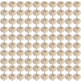 HIPOGT 100 Pcs Polishing Buffing Wheel Set Wool Felt Cotton Mounted 3/32 Shank Buff Wheels Shank Rotary Buffing Tools Accessories