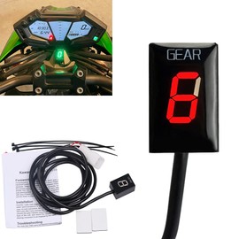 MOQIAOSEIKO Motorcycle Gear Indicator Compatible with Kawasaki ZX6R ZX-6R ZX6RR ZX-6RR Z750 Z1000 Z 750 1000 ER-6N ER6N
