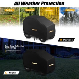 Large Kids Car Cover，Upgraded Power Wheels Covers Waterproof All Weather，Heavy Duty Kids Ride-On Car Cover with Nano Coating,Windproof Buckle and 3 Reflective Strips,Universal Kid Ride-on Accessories