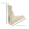 Mcredy 2 PCS Wood Shelf Bracket,6 Inch Triangle Wall Mount