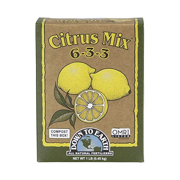 Down to Earth Organic Citrus Fertilizer Mix 6-3-3, 1 lb
