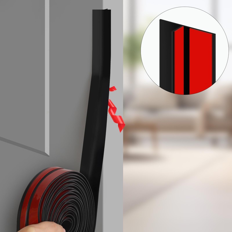 T-Shaped Silicone Seal Strip for Door & Windows Gaps, Weather