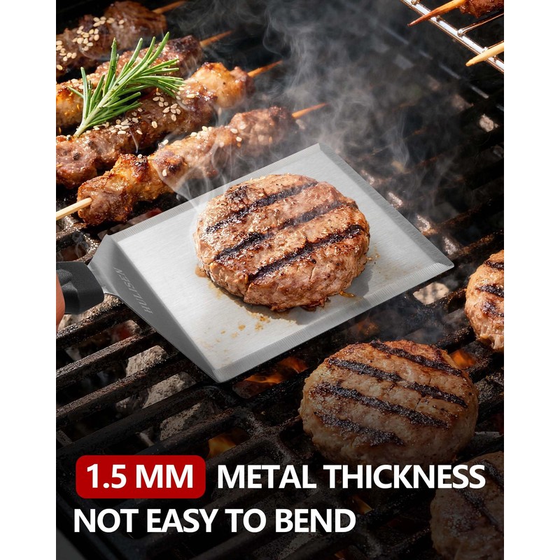 HULISEN Stainless Steel Large Grill Spatula - 6 x 5