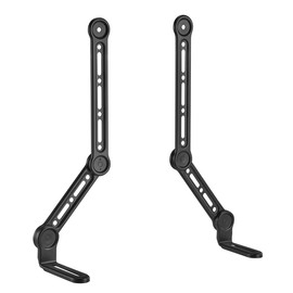 my wall Universal Soundbar Bracket HZ32-1L - Soundbar TV Mount for Screens up to 49 Inches, Space-saving, Tilt and Swivel, Maximum Load 15 kg, Mounting on Screen, VESA Compatible