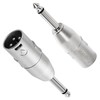 Togconn 1/4" TS to XLR Adapter 2 Pack - 6.35mm