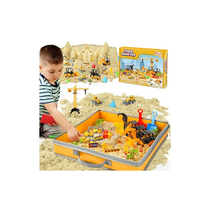 Billeeit Sand Construction Kit with Foldable 15 x 15 in