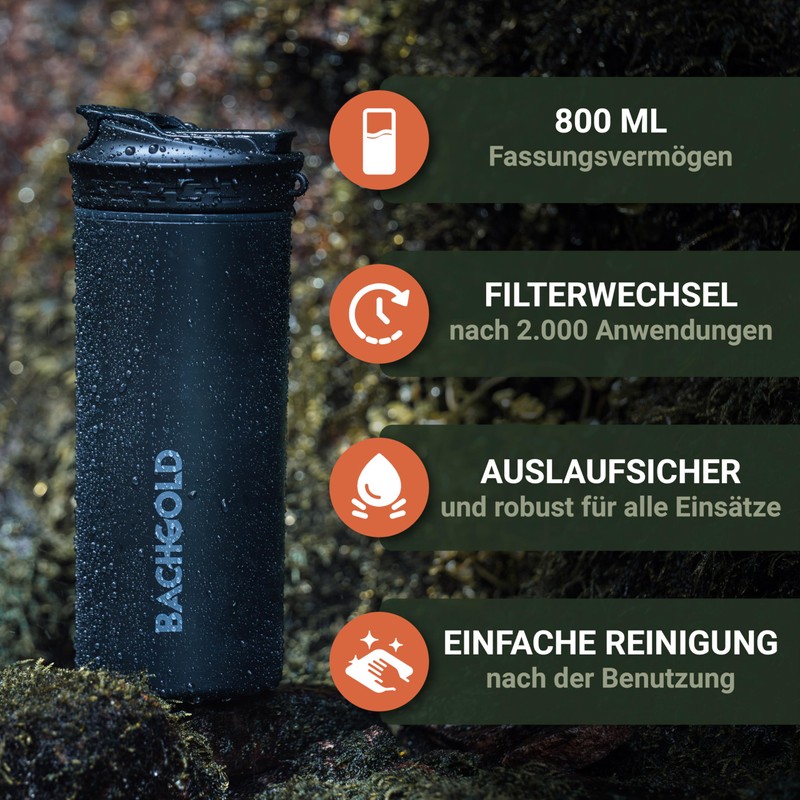 Bachgold® Water Filter Outdoor Replacement Filter XL with 2000 L