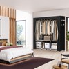 LOKEME Wardrobe Closet,Portable Closet for Bedroom Steel Pipe Diameter 19mm