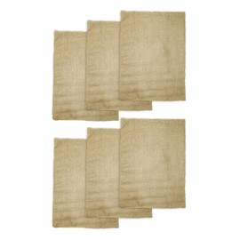 COTTON CRAFT Potato Sack Race Bag - Sturdy 6 Pack Jute Burlap Gunny Bag - Playground Fitness Outdoor Games Birthday Picnic Party - Adults Kids Jumping Sack - Farm Garden Toy Storage - Large 24x39