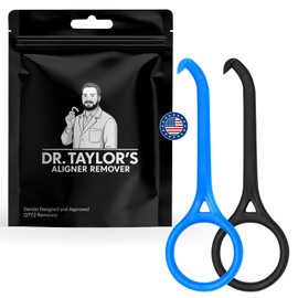 DR. TAYLOR'S RETAINER CLEANER Herramienta de extracción del Dr. Taylor: la única diseñada y aprobada por dentistas. Alineadores y prótesis dentales. Segura y fácil de usar con agarre antideslizante. P