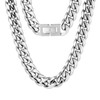 KRKC&CO 12mm Cuban Link Chain, 18K Gold Plated Stainless Steel