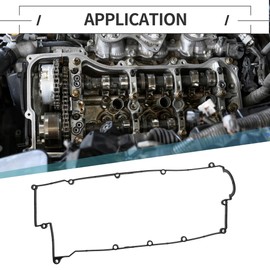 Motoforti Valve Cover Gasket, No.VS50583R/2244123800 Cylinder Head Valve Seal Gasket, for Hyundai Elantra Tiburon Tucson for Kia Spectra Spectra5 Sportage, Rubber, with Spark Plug Seals,