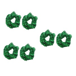 LALAFINA 6pcs Sequined Hair Ties for Washing Face Creative Hair Accessories for Christmas Parties Everyday Use Stylish Attractive Design for Girls