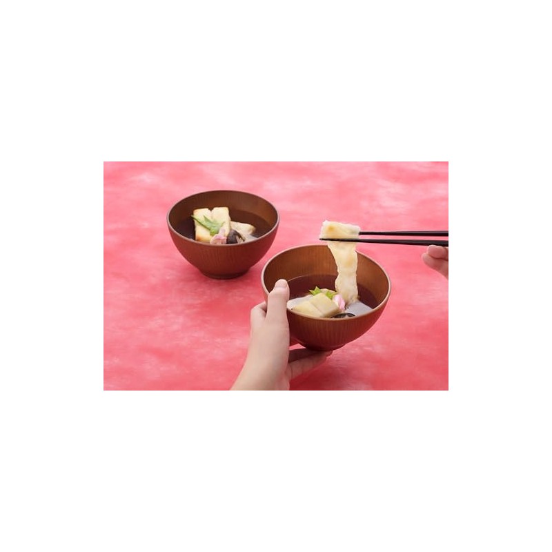 Showa Soup Bowl, Large Set, 2 Pieces, Tableware, Crack Resistant,