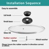 10.5 Inch Glass Lid for Frying Pan, Fry Pan, Skillet,