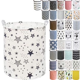 RoyBoder Collapsible Laundry Basket in Bedroom Waterproof Laundry Hamper in Bathroom Large Laundry Bag in College Dormitory Cloakroom Livingroom Nursery Organizer Toy Bin