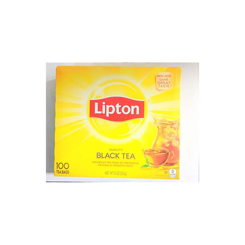 Lipton Black Tea Bags 100% Natural Tea 100 ct (Pack
