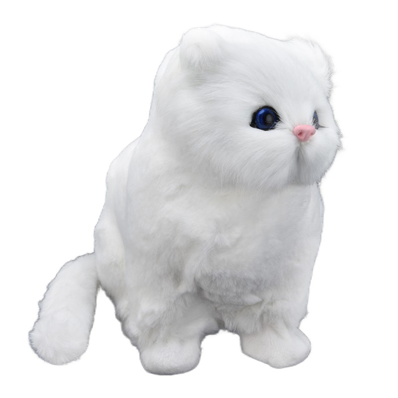 Simulation Cat Soft Plush Toy Ornament for Children Birthday Festival