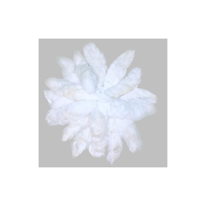 Glacier Wear White Shadow Fox Tails fxx1725