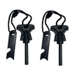 2pcs Fire Steel Survival Flint and Steel with Scale Scraper