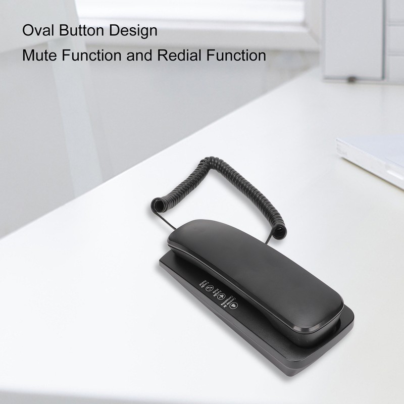 KXT1042 Wall Phone Wired Fixed Telephone with Mute Redial Function