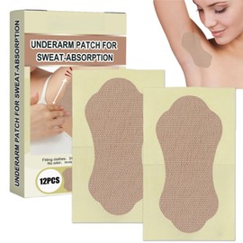 12PCS Ultra-Thin Invisible Armpit Sweat Pads,Underarm Sweat Pads,Disposable Underarm Shields,Swe/at Guards for Armpits,Antiperspirant Women,Under/arm Swe/at Pads,Dress Shields for Under/arms
