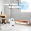 Glooglitter 2 Pcs Wooden Baseboard Register Diffuser Baseboard Floor Register