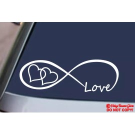 Oracal LOVE HEART INFINITY Vinyl Decal Sticker Car Truck Rear Window Wall Bumper JDM