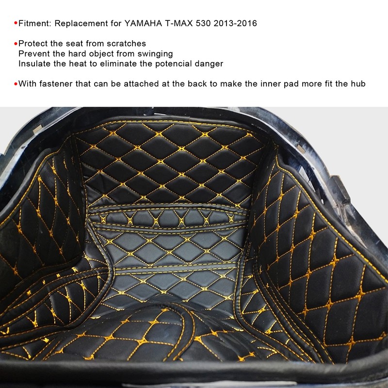 Motorcycle Bucket Mat Artificial Leather Replacement for YAMAHA TMAX 530