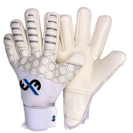 Goalkeeper Gloves for Adults Youths Boys and Girls| Latex with Grip| Professional Premium Quality for games and training| Double wrist strap for support| Negative cut for comfort and feel (Pro, 8)