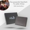 Baur Men's Genuine Leather Wallet with RFID Protection, Landscape Format,