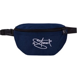 2Stoned Classic Hip Bag with Embroidery Classic Logo or Rudeboy Stylee in 12 Colours, navy, Neck pouch