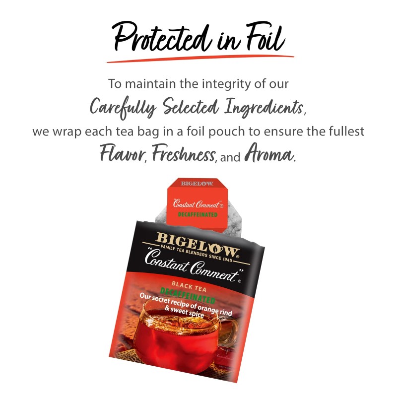 Bigelow Decaf Tea Variety Pack 120 Tea Bags 6 Flavors