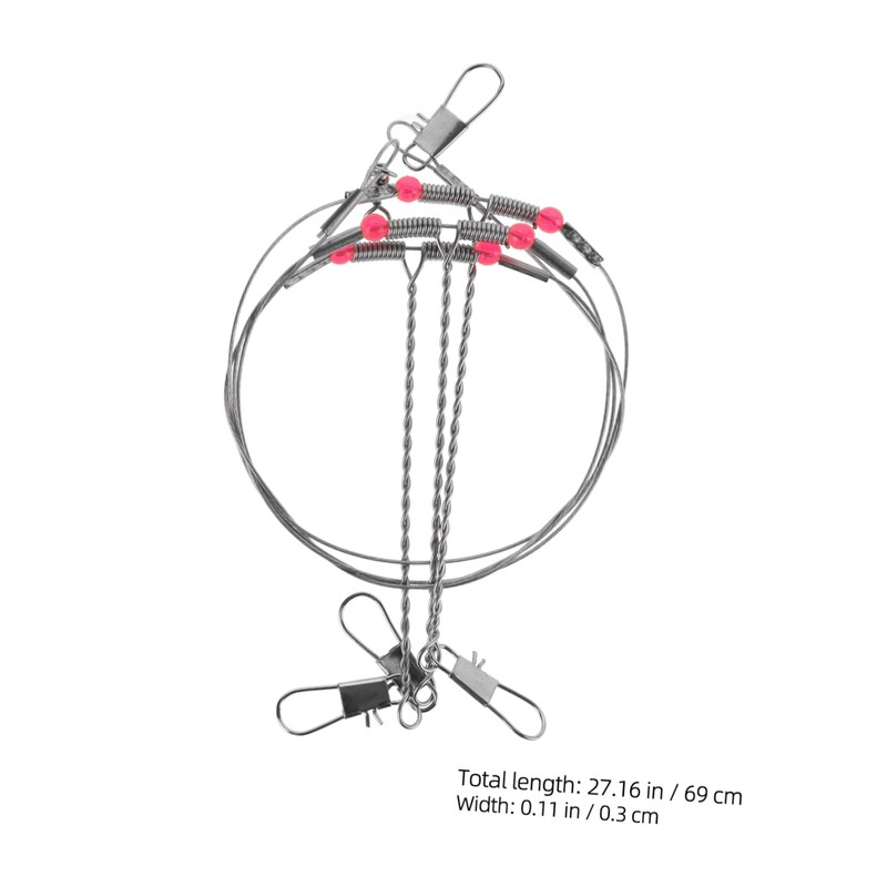 BESPORTBLE 5sets Fishing Wire Leader Rigs Hook Prevents Group Entanglement