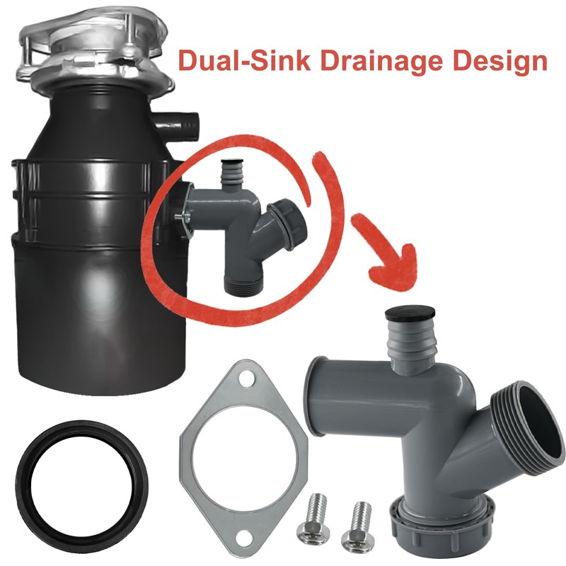 Garbage Disposal Drain Elbow Kit Compatible With Garbage Disposal 1-1/2