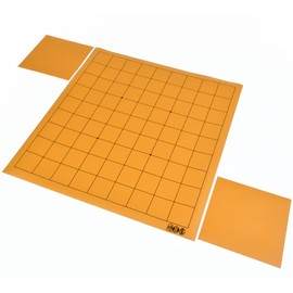 Shoguya Mat Shogi Board with Piece Stand *Loose Top Size 13.0 x 14.2 inches (33 x 36 cm) *Also for introductory shogi and shogi competitions; *PVC shogi board with convenient roll and portable piece stand