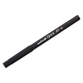 Sanford Uniball Onyx Roller Stick Pen, 0.7mm Fine, Black Ink, Dozen (60143)