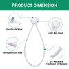 50PCS White Ball Bungee Cords, 6 Inch Heavy Duty Outdoor