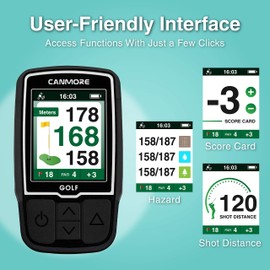 CANMORE HG200 Golf GPS - (Turquoise) Water Resistant Full Color Display with 41,000+ Essential Golf Course Data and Score Sheet - Free Courses Worldwide