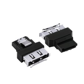 GINTOOYUN SATA to E SATA Adapter SATA Male to E SATA Female Adapter with Iron Buckle for Computer Motherboards, Mobile Hard Drive Boxes, ESATA Cables etc